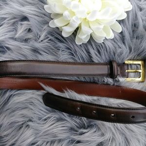 Coach leather Belt & brass buckle Small